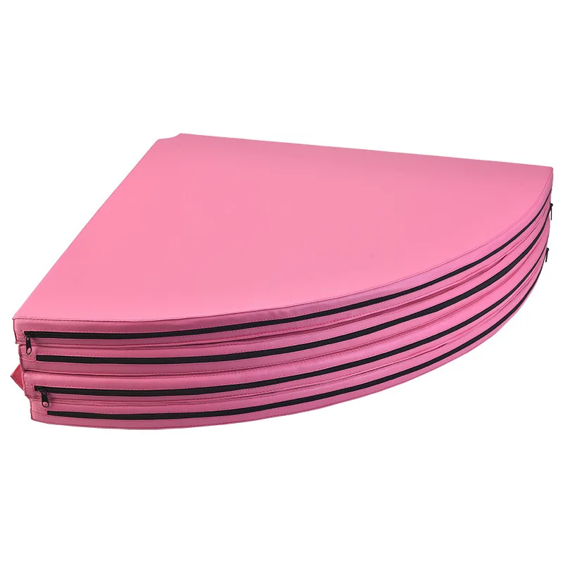 

Thick Portable Round Foldable Safety Crash Yoga Exercise Non-Slip Pole Dancing Mat for Gym