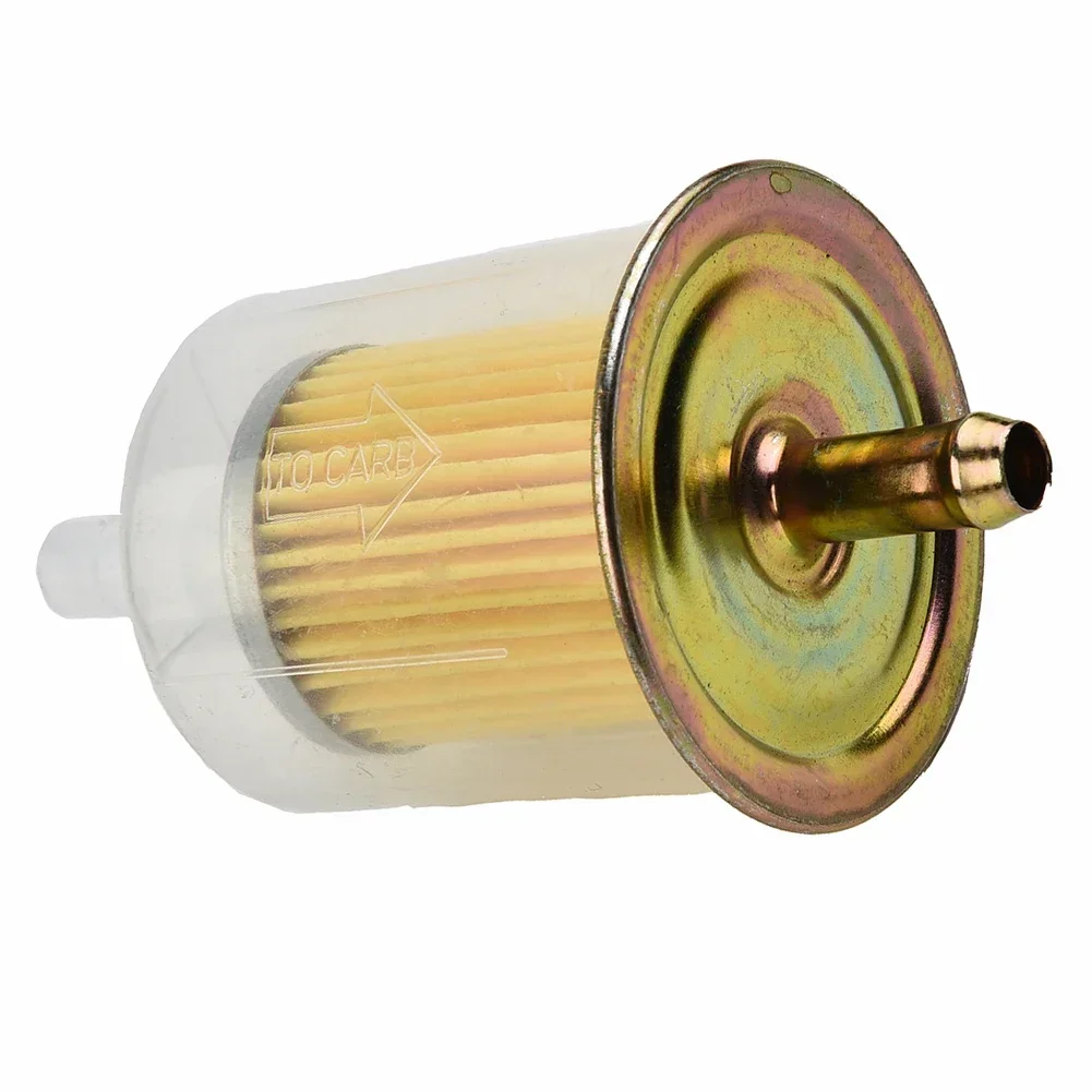 

Fuel Filter Industrial Motorcycle And RV Fuel Filter Clear Plastic Shell Metal End Large 9mm Diameter Connection