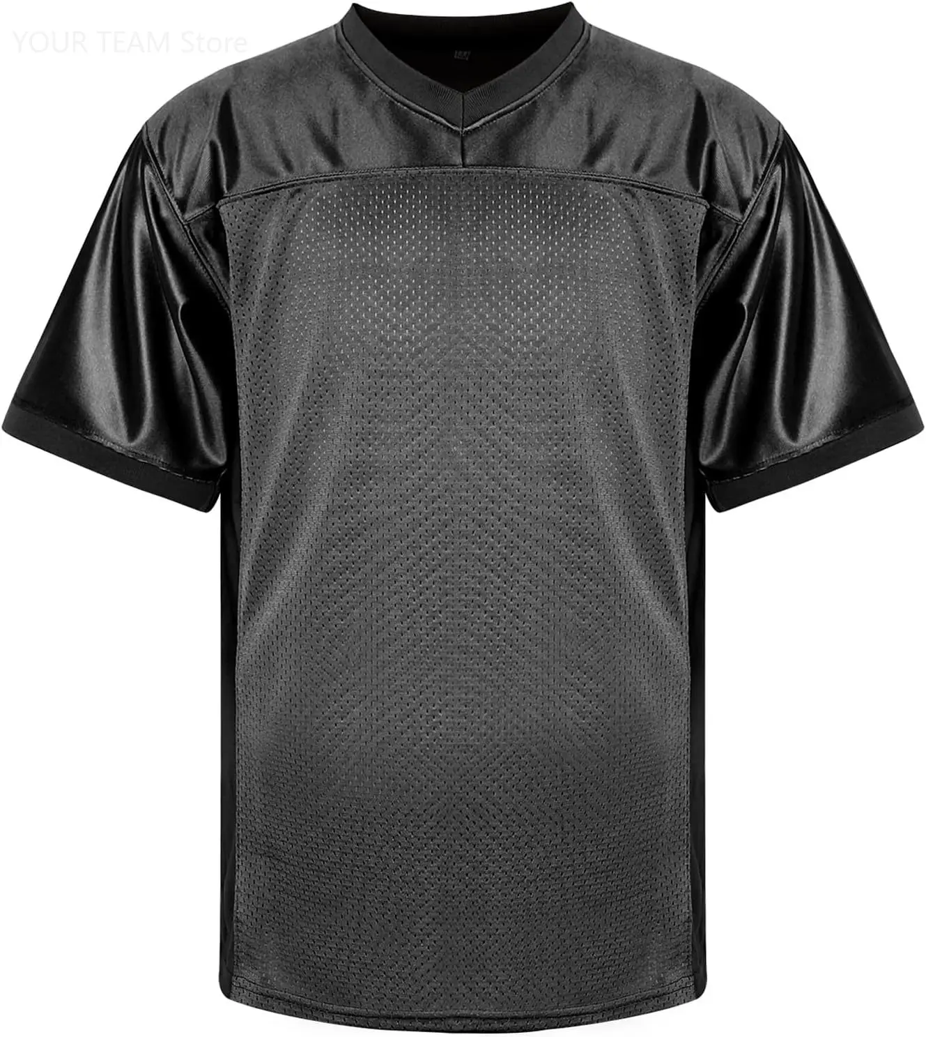 Blank Football Jersey - Sports Performance T-Shirt  Hip Hop Basketball Soccer Party Wear, Sublimation Ready Team Uniform