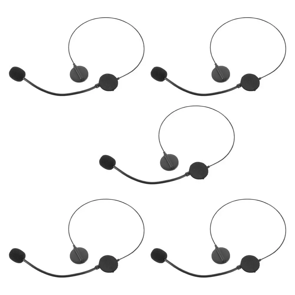 

5Pcs Rock Star Fake Microphone Headset Quick Transformation for Cosplay Stage Party Singer Props Toy Microphone Prop