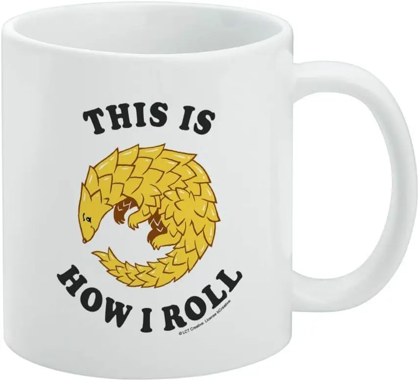 GRAPHICS & MORE This is How I Roll Armadillo Funny Humor Ceramic Coffee Mug, Novelty Gift Mugs for Coffee, Tea and Hot Drink