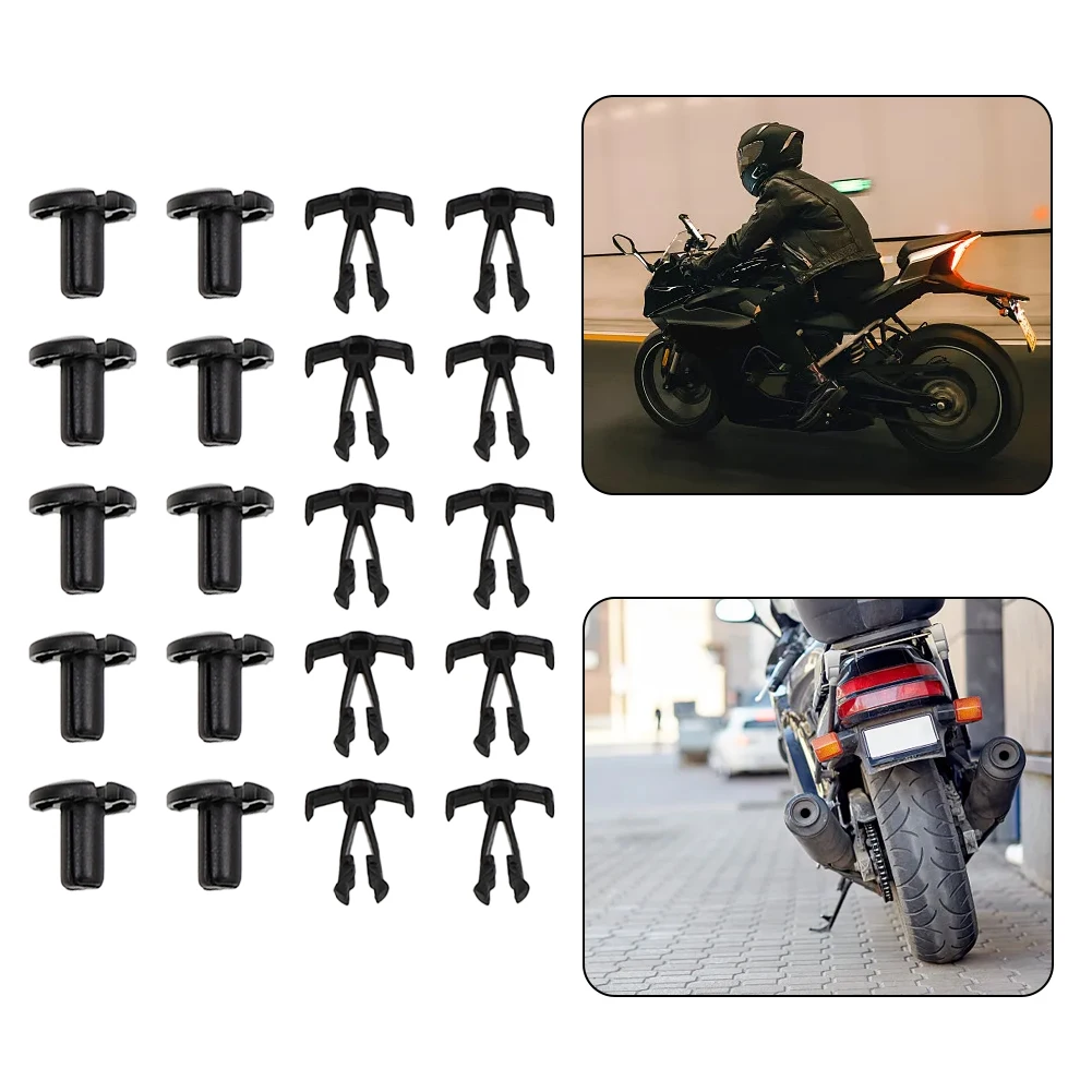 Replace Worn Out Rivets with 90683GAZ003 Plastic Screw Fastener Clip Pushed Rivets for Honda Motorcycle Set of 10