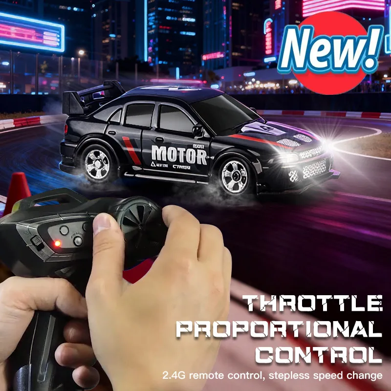 

4WD мини-дрифтовый автомобиль с дистанционным управлением, масштаб 1:64, радиоуправляемый автомобиль, мини-высокоскоростной гоночный автомобиль, электрическая игрушка для детей