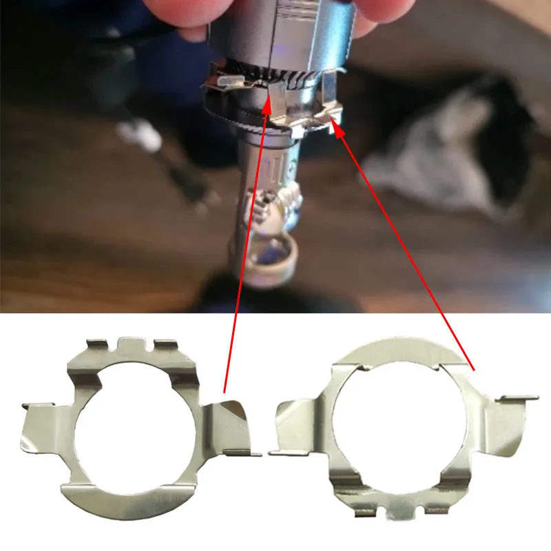2/5/10X H7 Led Headlight Bulb Holder Adapter Socket Retainer Qashqai Carnival Headlamp Deck For Bmw/Audi/Bens/Vw/Buick/Nissan