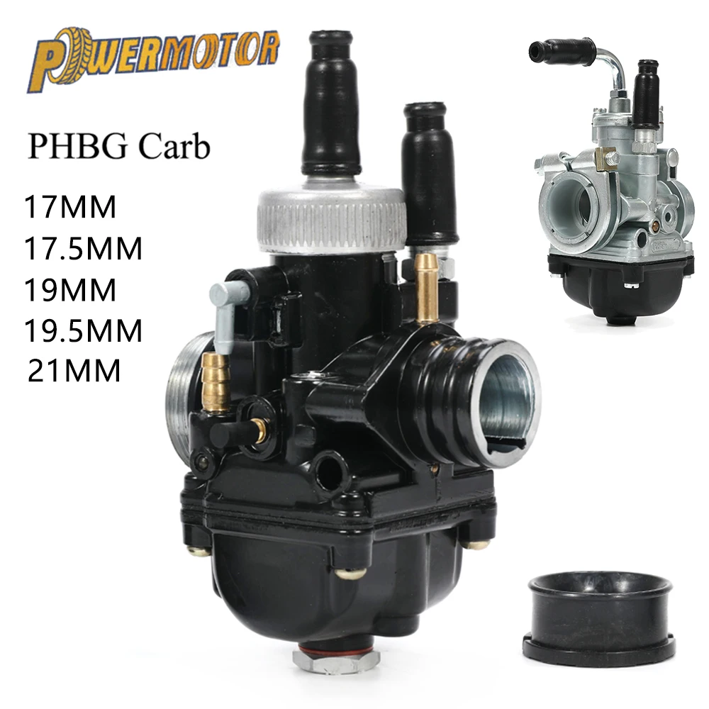 For Dellorto 17 19 21 17.5 19.5mm Universal Motorcycle Carburetor Phbg 50cc To 100cc Racing Carburetors Motocross Accessories