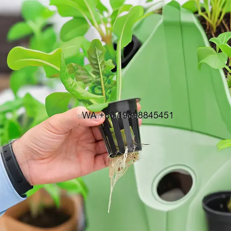 Wmwmnu for Wholesale 10 Layer Aeroponic Indoor Hydroponic Growing Tower Vertical Farm Garden System with Pump Easy to Operate