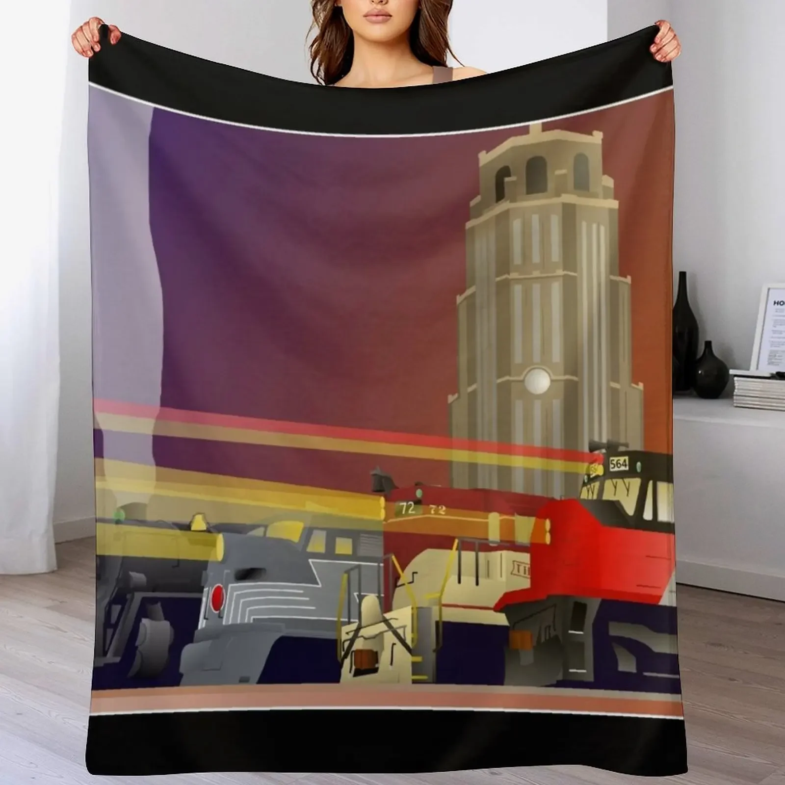Terminal's Twilight Throw Blanket Lightweight Warm Blanket for Travel Camping