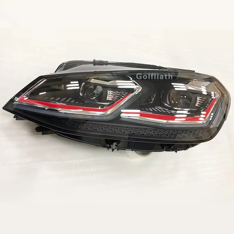 

Фары светодиодные DRL ходовые огни биксеноновые противотуманные фары тюнинг автомобилей фара для V-W Golf 7 MK7 система автоматического освещения