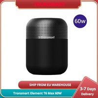 Tronsmart Element T6 Max 60W Max Speaker Bluetooth 5.0 Home Audio with Deep Bass Voice Assistant 20H Playtime IPX5 NFC