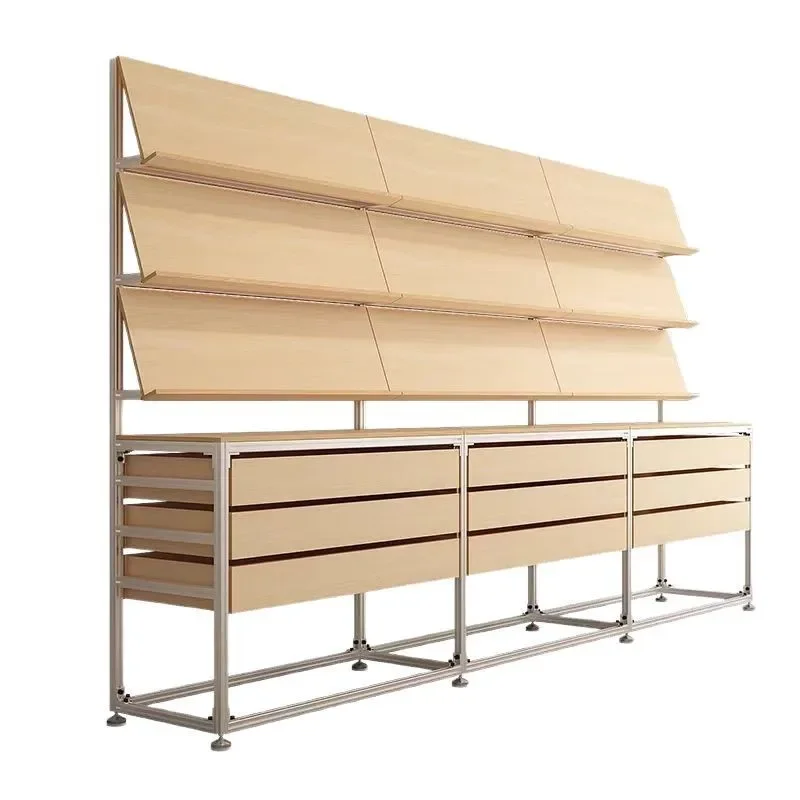 

Birch ocean plate aluminum profile display rack, shelf storage, exhibition bookshelf