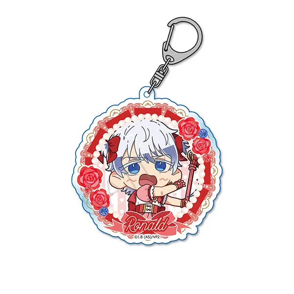 New Anime Vampire dies in no time Keychain Cartoon Figure drarch Pendant Car Key Chain Ring Bag Accessories Charm Jewelry Fans