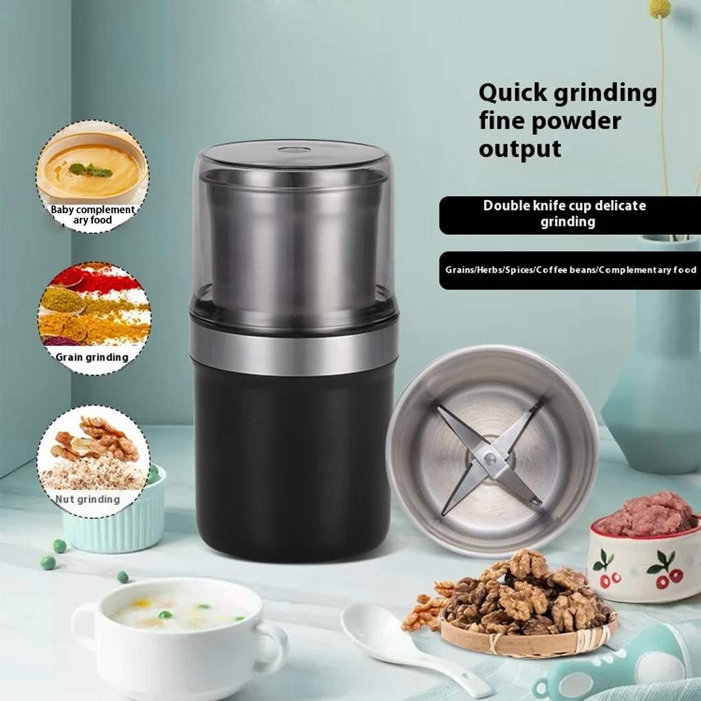 

200 Вт кофемолка многофункциональный блендер съемный для очистки влажной и сухой кофемолки двойного назначения кухонный комбайн мясорубка