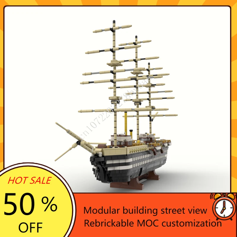 3012PCS MOC Amerigo Vespucci Building Blocks Warship Model Technical Bricks Set DIY Assembly Creative Kid Puzzle Toys Xmas Gifts