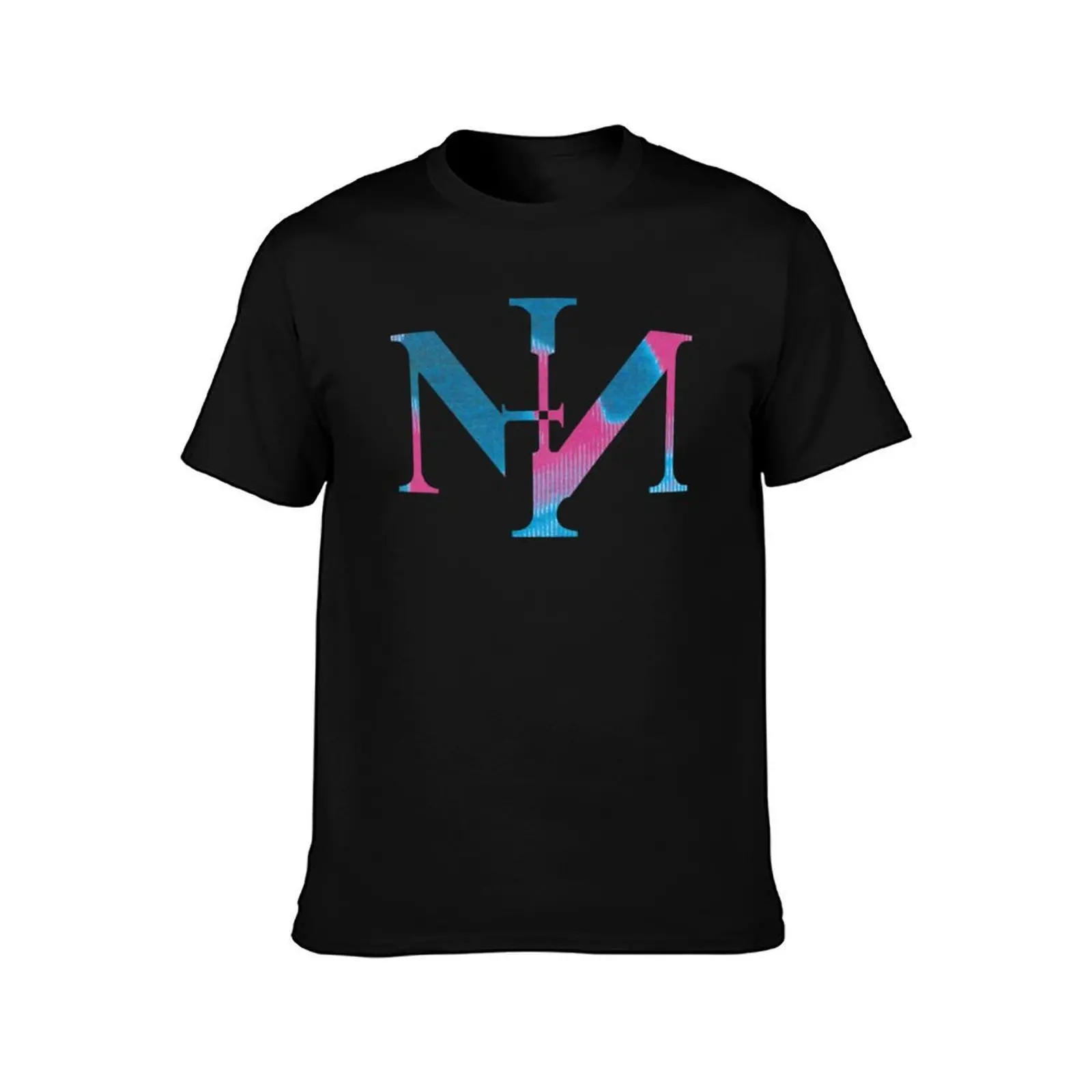The Blue Nails Red T-Shirt, Summer Casual Cotton Tee, Oversized Streetwear Tops, Vintage Graphic Print, Loose Fit Short Sleeve