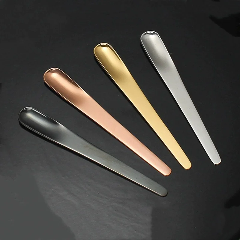 

5PCS Creative Stainless Steel Coffee Scoop Titanium-plated Small Spoon Dessert Ice-cream Kitchen Tableware Yogurt Spoon