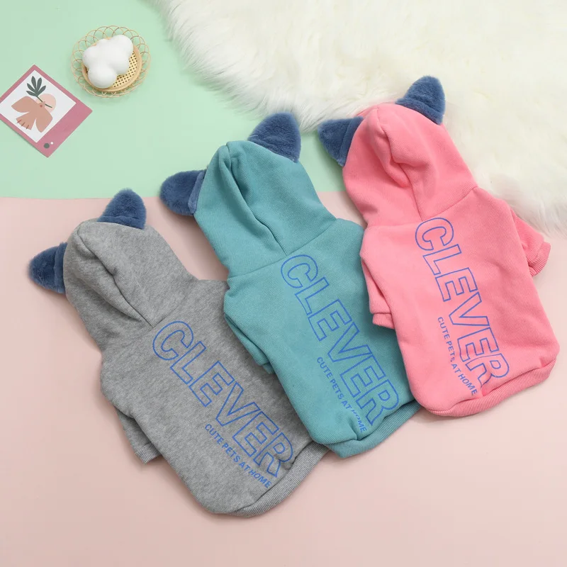 Pet Clothes Hooded Cashmere Sweater Casual Comfortable Warm Dog Clothes Dog Hoodie Customizable