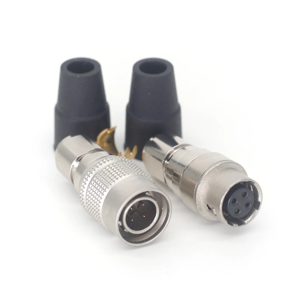 Hirose Connector 4pin  HR10A-10P-4P HR10A-10R-4S Industrial cameras, recording equipment power plug, Docking ，panel mount socket