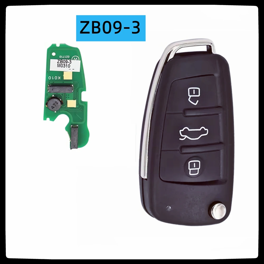 

1PCS/LOT KEYDIY KD ZB Series Smart Key ZB09-3 for Audi Style KD-X2 KD900 Mini Remote ZB29 Replacement Fit More than 2000 Model