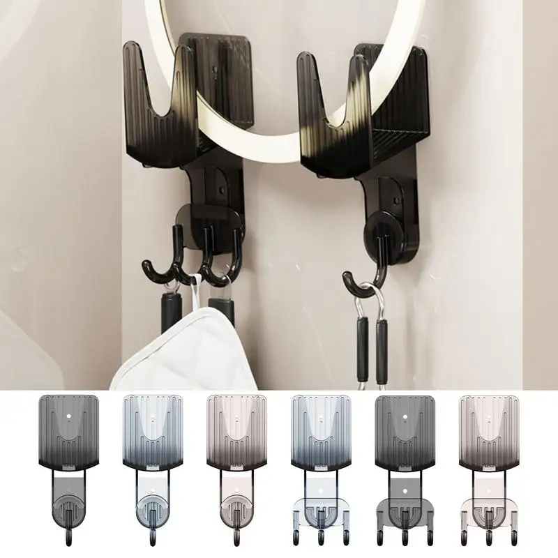 

Wall Mounted Hooks Rack Punch Free Kitchen Utensils Storage Hook Holder Bathroom Robe Towel Coat Hangers Multi-Purpose Hooks