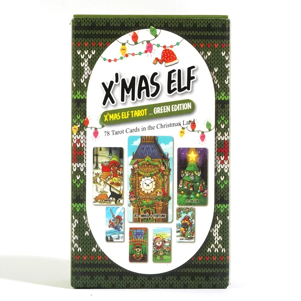 X'mas Elf Tarot Cards Deck A 78 Cards Fortune Telling Divination Oracle Family Leisure Game With PDF Guidebook