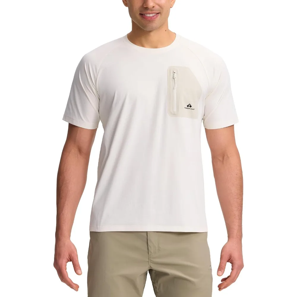 Pioneer Camp Men's Quick Dry Shirts Anti-Odor Workout Athletic T-Shirts Lightweight Breathable Hiking