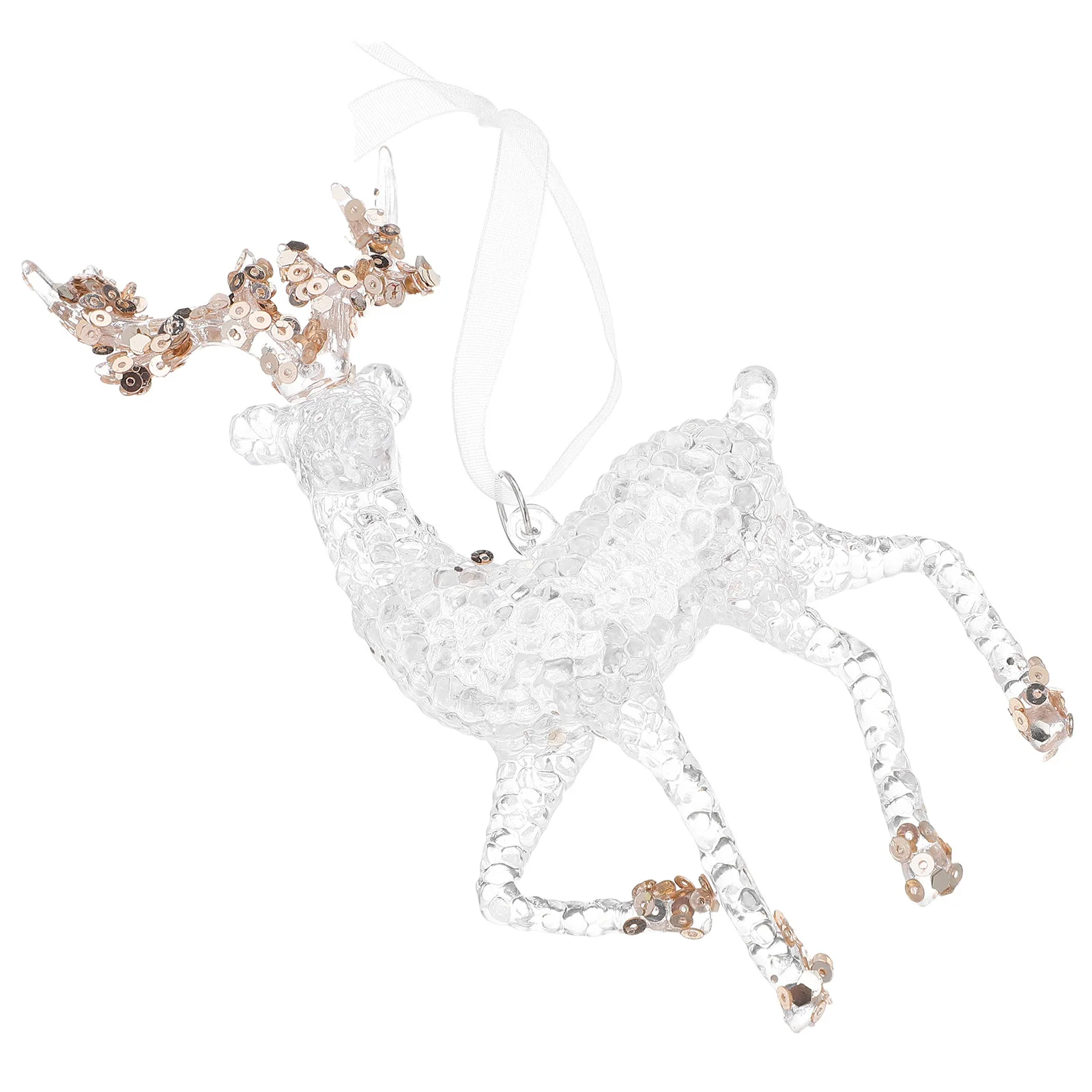 Оборудование для праздничного декора: елочный шар с оленем, блестящий акриловый орнамент