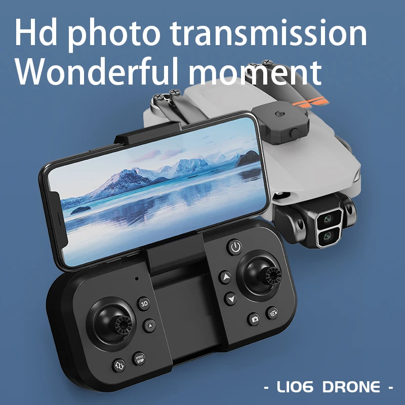 

Nouveau L106 PRO moteur sans brosse 8K HD double caméra 2.4GHz Drone 360 ° Hélicoptère RC Portable Intelligent pour éviter les o