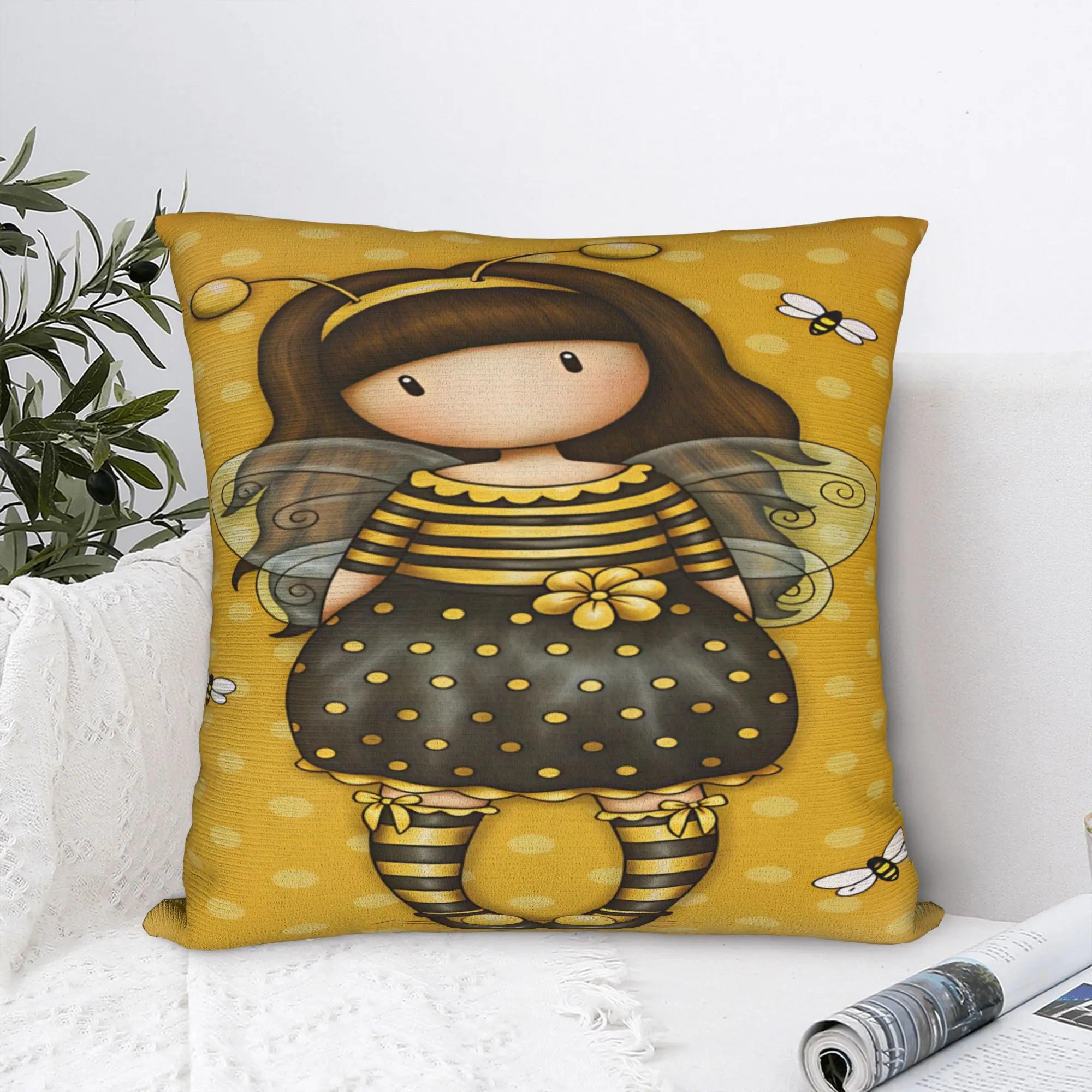 Cartoon Girl Santoro Gorjuss Pillow Case  Morden Pillow Cover Comfy Pillowcases For Sofa Home Decor