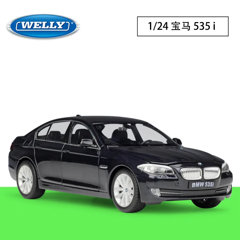 

WELLY1:24 BMW 5 Series Sedan 535i Simulation Alloy Car Model Collection Ornament DIY Scene Matching Toy Handmade Gift Collection