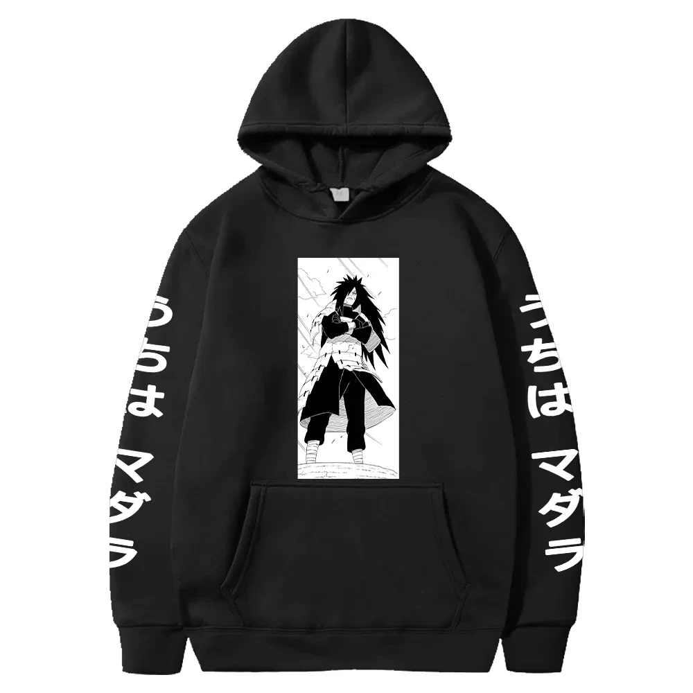 

Anime NARUTO Uchiha Madara Cool Printed Hooded Men Women Manga Hoodies Harajuku Casual Loose Streetwear Unisex Sweatshirt