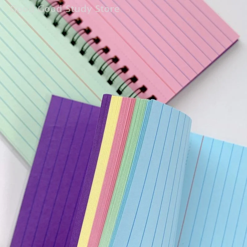 Mini cuaderno de notas en forma de lágrima de 50 hojas, cuaderno de línea portátil, Bloc de notas, suministros de oficina, papelería para estudiantes