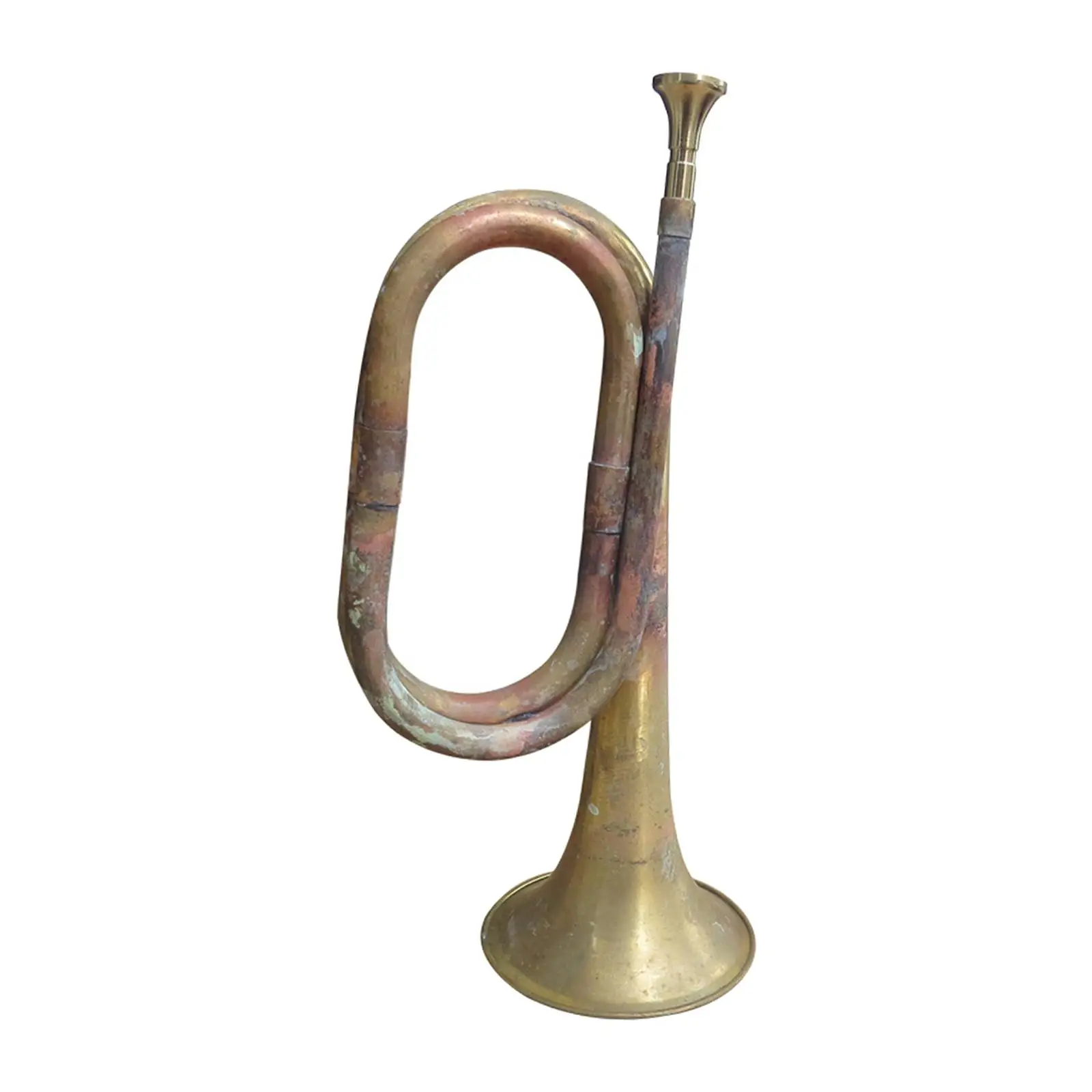

Scout Bugle 12,60-дюймовый твердый медный и латунный стеклярус для оркестра кавалерийского оркестра группы