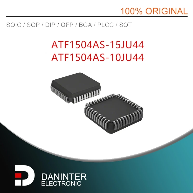 10Pcs/Lot  ATF1504AS-15JU44 ATF1504AS-10JU44 ATF1504AS ATF1504 PLCC-44