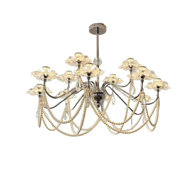 Crystal chandelier 6 new living room main light, Italian minimalist romantic bedroom dining room simple Turkish style