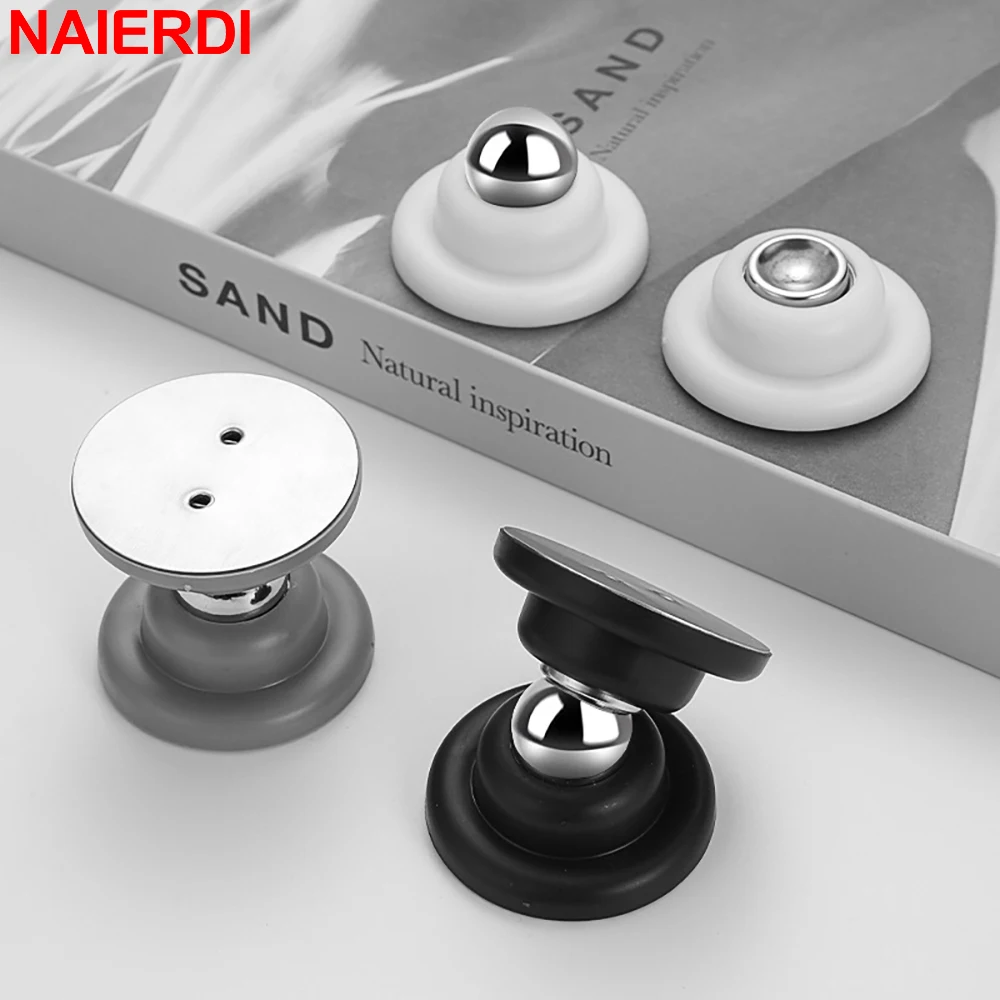 

NAIERDI RV Magnetic Door Catch Silicone Anti-collision Magnetic Door Stopper with Adhesive Tapes and Screws Door Holder