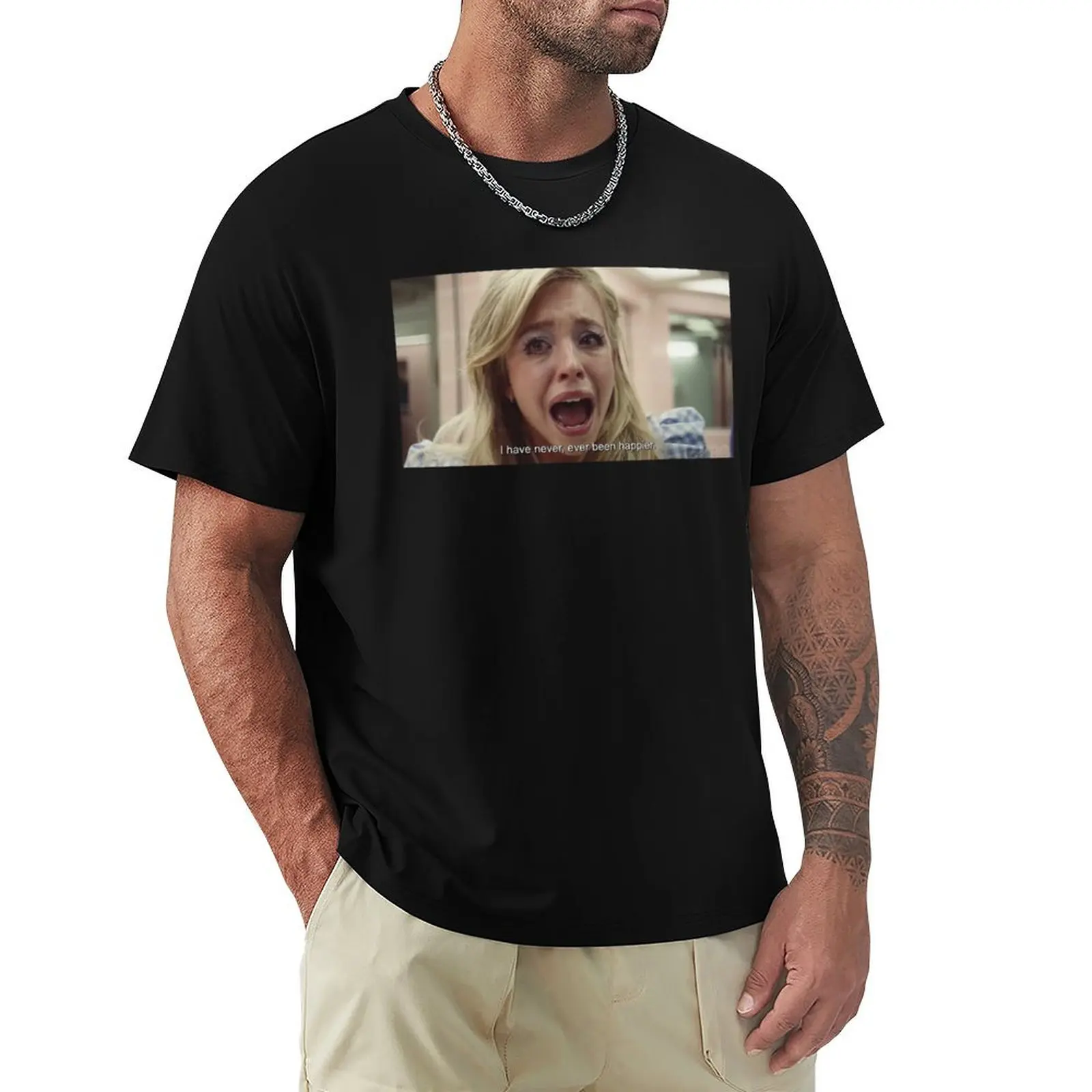 i have never ever been happier cassie howard euphoria T-Shirt Breathable Mesh Panel T-Shirt
