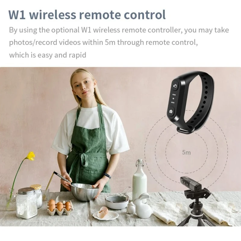 

Camera Wireless Remote Controller W1 - Compatible with EP5, EP6 PLUS, EP7, EP8, M3, M5 Video Cameras & Camcorders