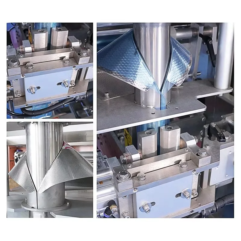 Multi-function Vertical Packaging 1-5KG Nut Snacks Back Sealing Shell-On Peanuts Granule Weighing Filling VFFS Packing Machine