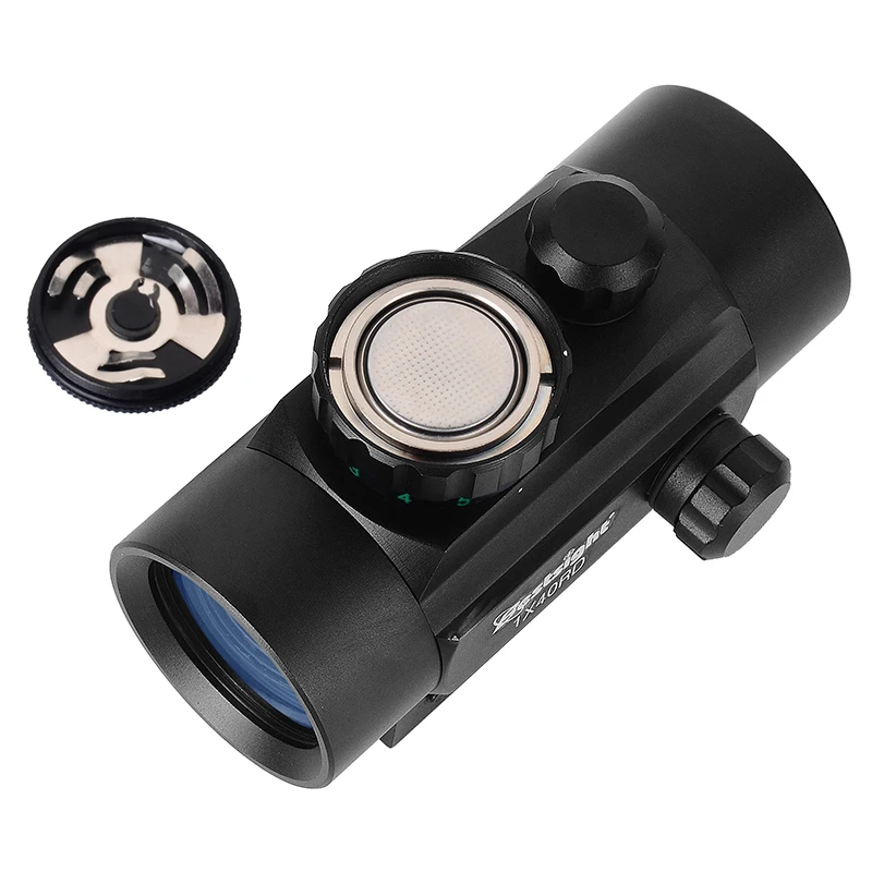 1x40 Red Dot Sight Green Red Dot Sight Illuminated Airsoft Air Hunting with 11/20mm Rails view 5