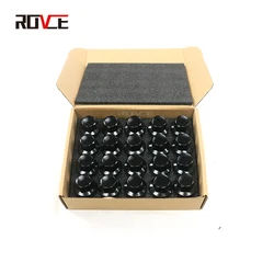 ROVCE 21mm Car Wheel Nut Caps Protection Anti-Rust Tire Screw Caps Nut For Range Rover Sport/Vogue/Evoque/Discovery 5 /Defender