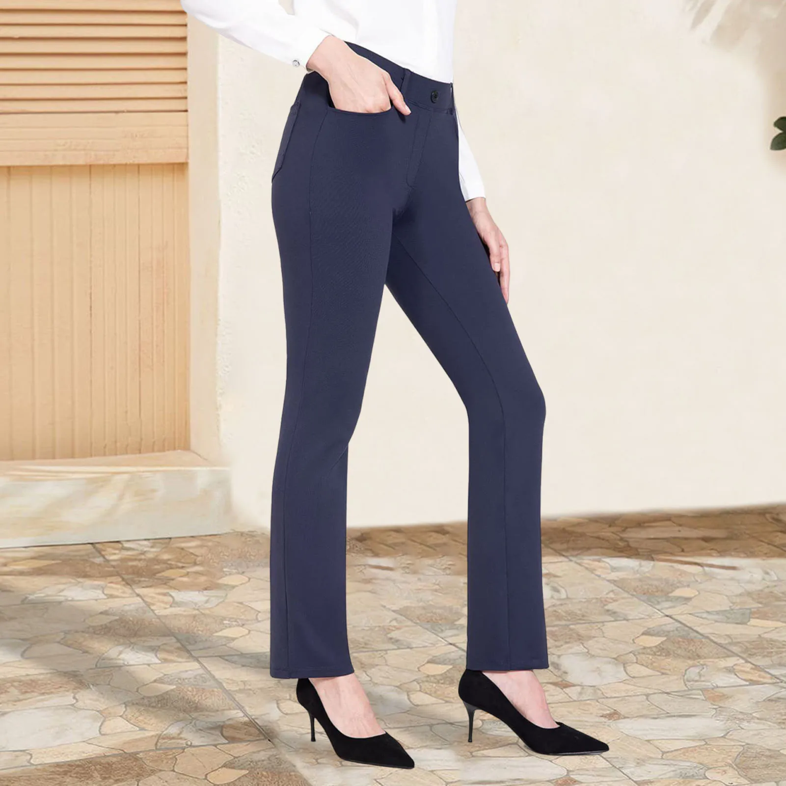 Cozy Business Pants Straight Type Sweat-absorbent Fashion Loose Casual Pants Home Leisure  Slim Fit Yoga Pants Women Garment