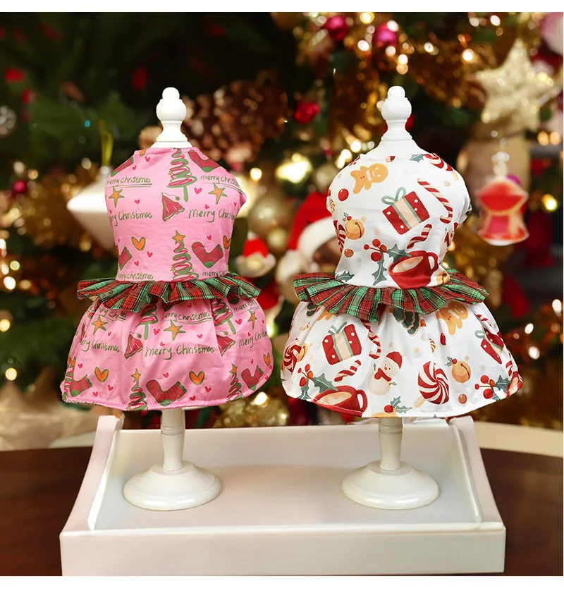 Vestido de princesa para perro limitado de Navidad, Teddy Boomerang Bichon, ropa maltés para mascotas, vestidos de fiesta de celebridades para perros pequeños