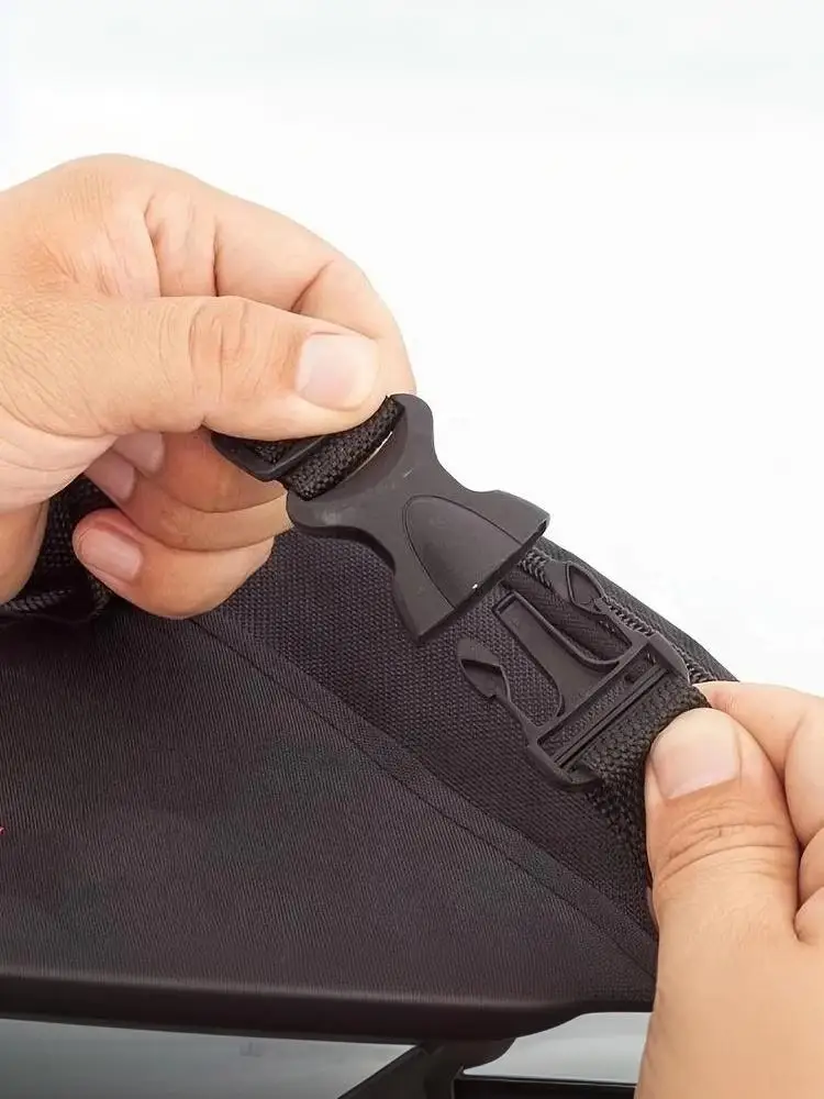 AliExpress NONE Multi-functional Large Capacity Bicycle Front Bag Zipper Storage Pouch For Electric Bike Motorcycle Accessories【SMQ】