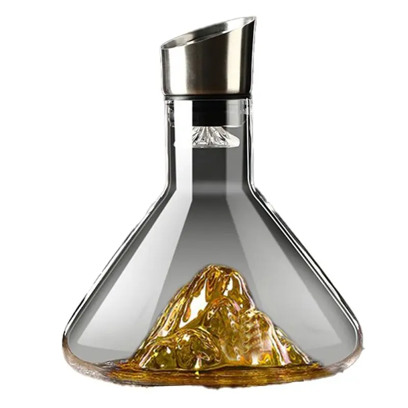 A96K-Wine Decanter, Crystal Clear Wine Decanter With Aerator, Red Wine Carafe With Built-In-Dispenser