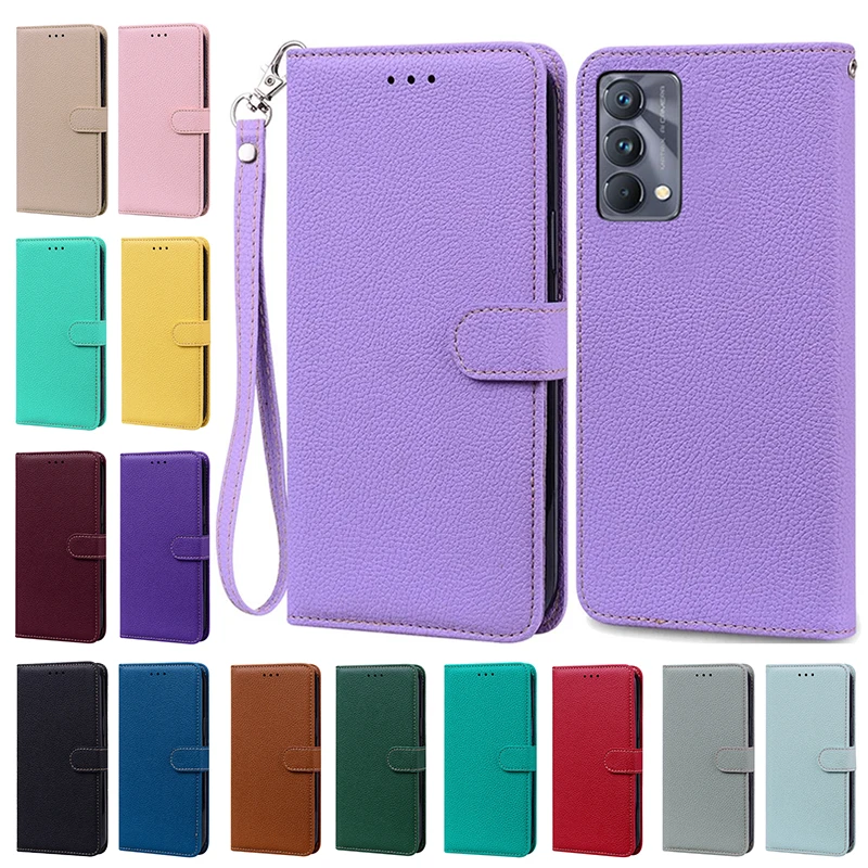 Capa de couro flip para Realme GT Master Edition, 6.43 