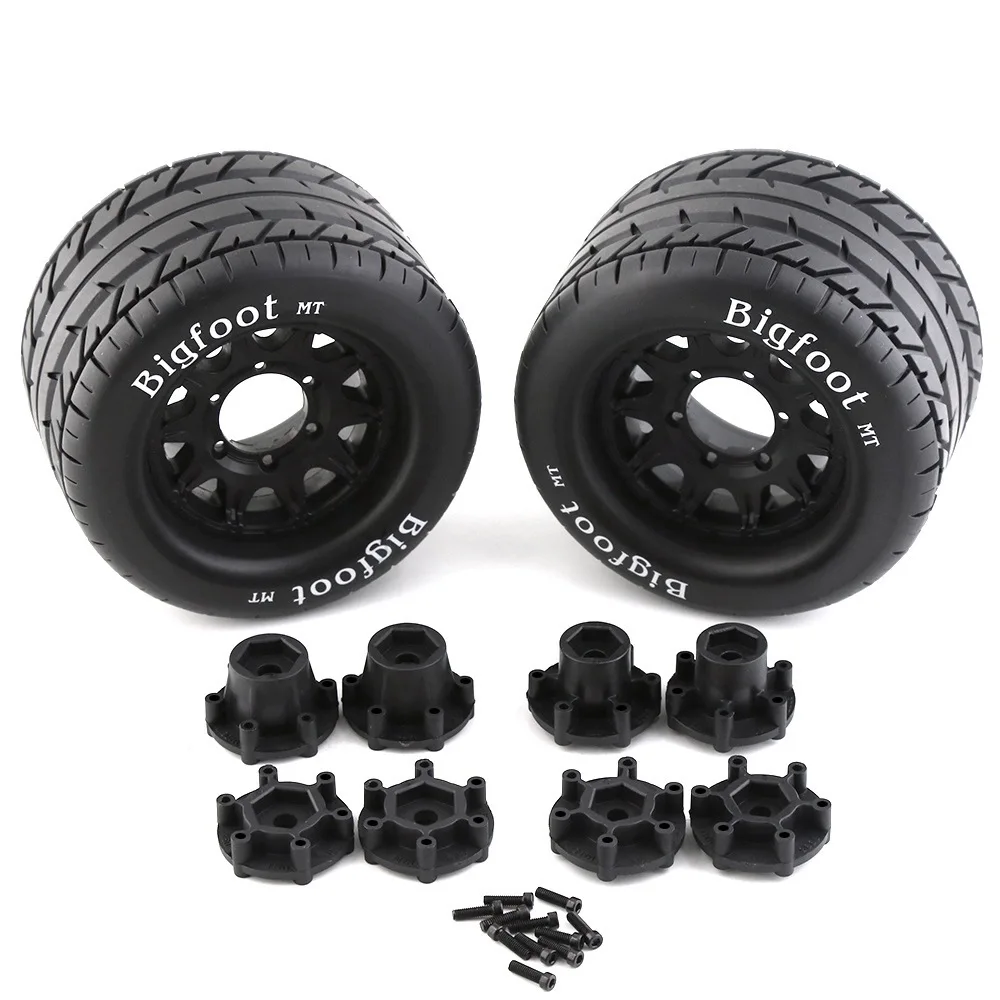 2PCS Bigfoot Tires Wheels 12mm 14mm Hub Hex for 1/10 RC Buggy Monster Truck Car HPI HSP Traxxas Racing Car Upgrade Accessories