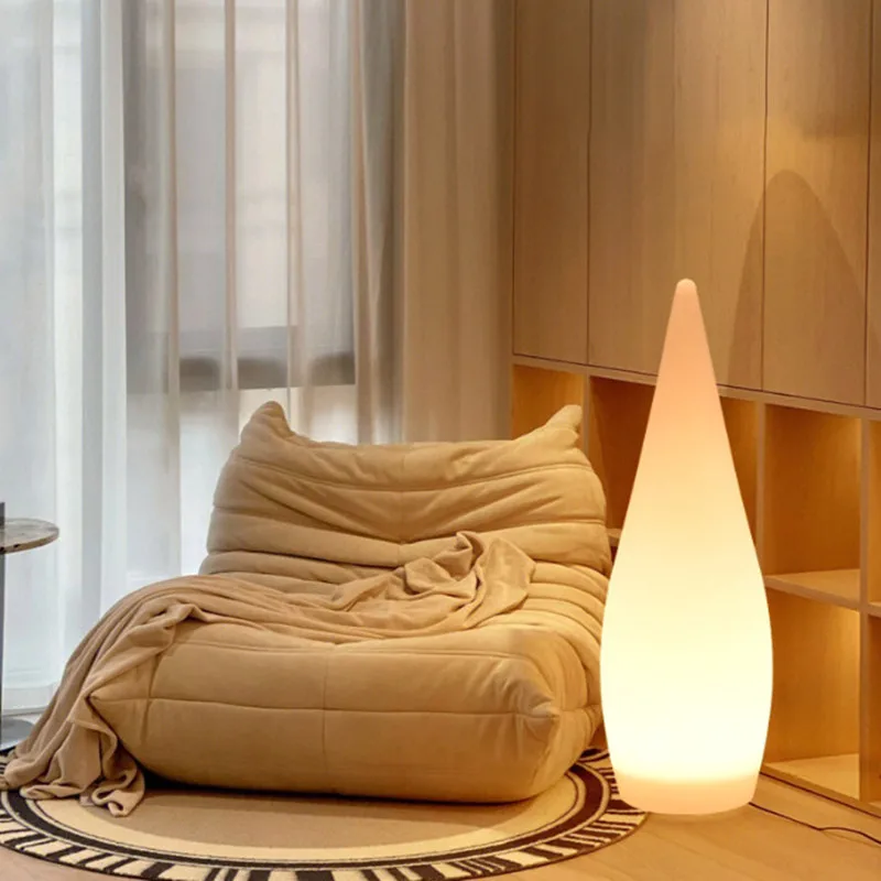 Waterproof Outdoor Landscape Floor Lamp Creative Water Drop Design for Shopping Mall Hotel Courtyard Villa Park Decor