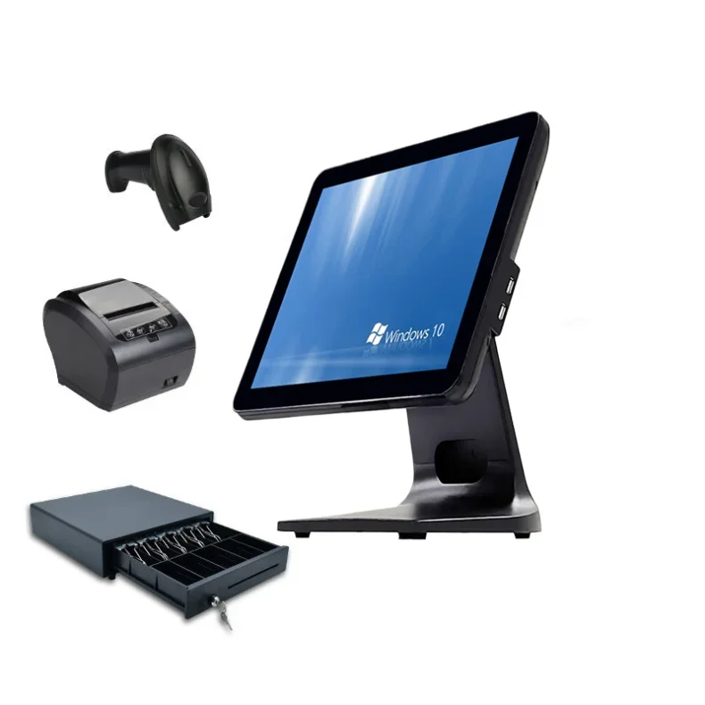 New 15.6 Inch All-In-One Windows Touch Screen POS System for Restaurant Use