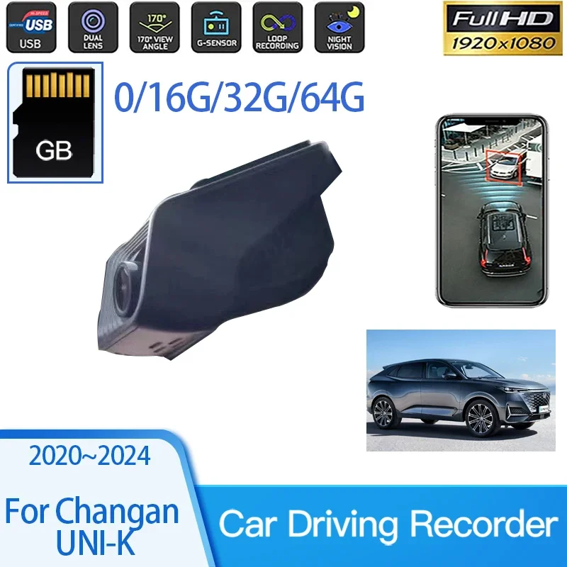 

For Changan UNI-K UNIK UNI K 2020 2021~2024 Car Dashcam Dash Cam Voor Player Auto Road Recorder WIPI Camera DVD Auto Accessories