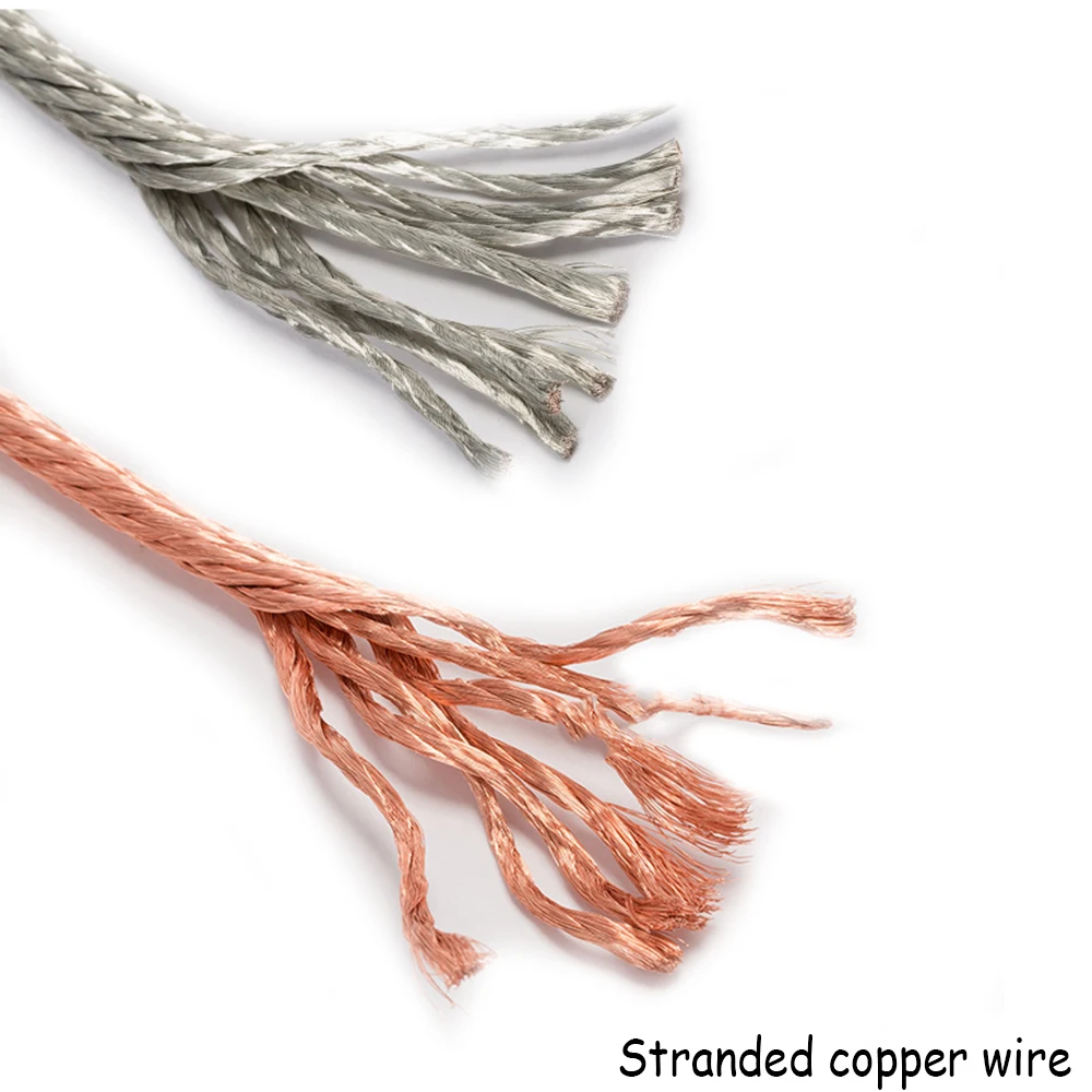 25mm2 Car Grounding Line Exhaust Pipe Ground Wire 30cm 40cm 50cm 100cm Muffler Tinned Copper Grounding Lanyard Earth Lead